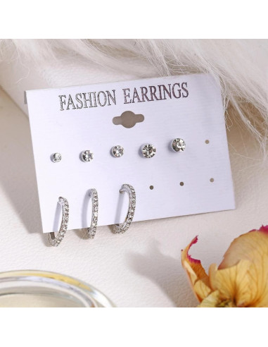 [16-PACK] 2-Set Örhängen Piercings