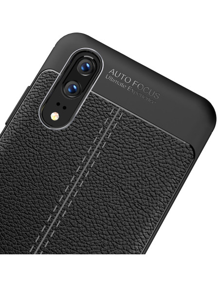 P20 Pro Stöttåligt &amp; Stötdämpande Skal LeatherBack