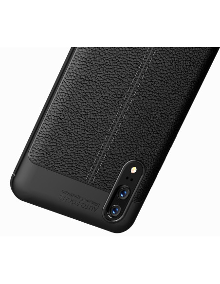 P20 Pro Stöttåligt &amp; Stötdämpande Skal LeatherBack