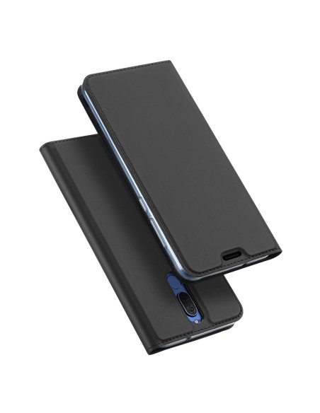 Svart Mate 10 Lite Flipfodral Skin Pro med Kortfack, stängt läge