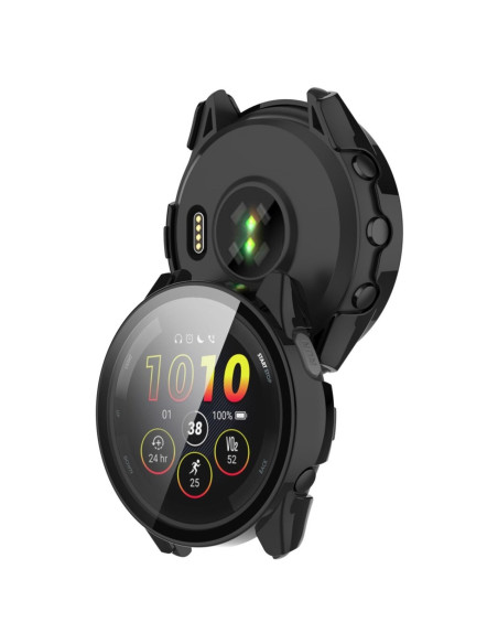 Bakvy av heltäckande skal med 9H härdat glas för Garmin Forerunner 265s