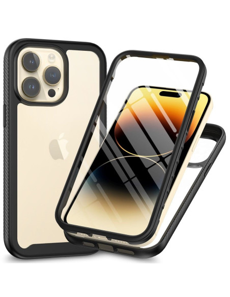 iPhone 15 Pro Max Heltäckande Premium 3D Skal 3in1 ThreeSixty