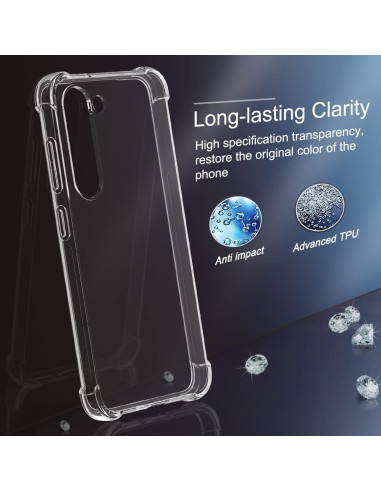 Samsung S23 FE Stöttåligt Skal med Förstärkta Hörn