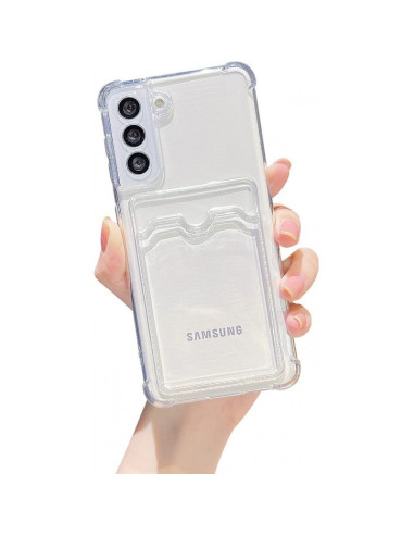 Stöttåligt Skal med Kortfack Förstärkta Hörn Samsung S23 FE