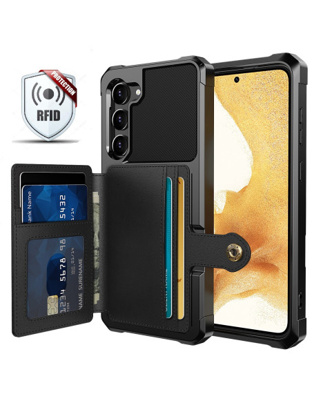 Samsung S23 FE Stöttåligt Premium Skal 4-FACK Solid V3 RFID
