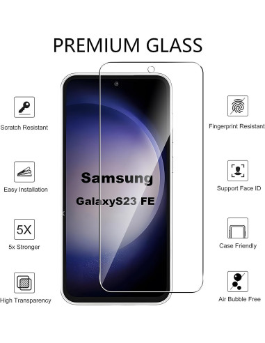 Samsung S23 FE Härdat glas 0.26mm 2.5D 9H