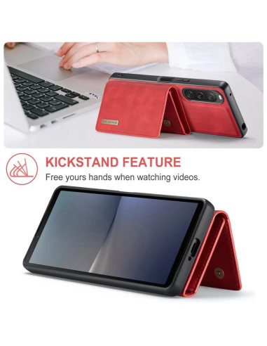 DG.MING Detach 2in1 8-FACK Magnetisk Skal Korthållare Xperia 10 V