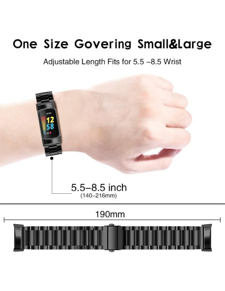 Metallarmband Fitbit Charge 5 Svart
