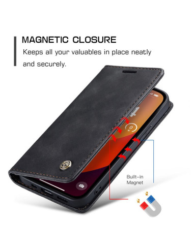 iPhone 15 Pro Max Elegant Flipfodral CaseMe 3-FACK
