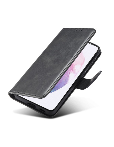 Plånboksfodral i konstskinn med öppen lucka, anpassat för Samsung S23 FE
