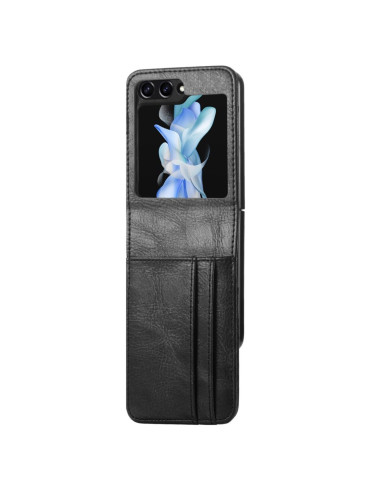 4-FACK Plånboksfodral Samsung Z Flip 5 - Svart