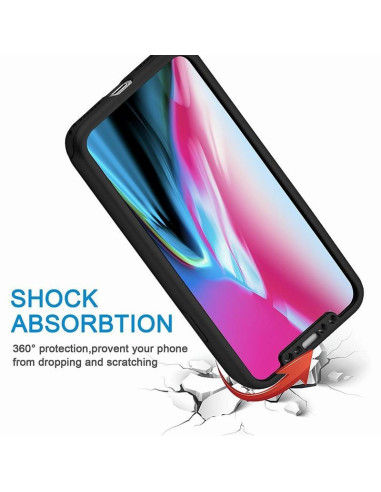 iPhone X | 360° 3in1 FullCover Skal + 0.26mm 9H Glas
