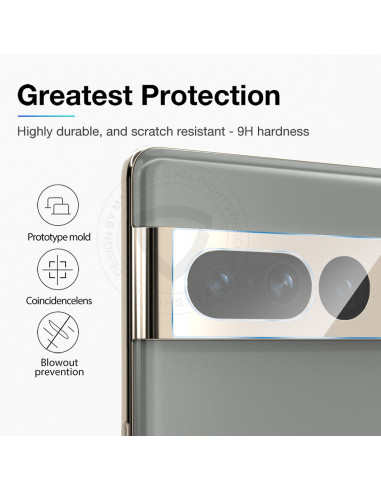 2-PACK Google Pixel 8 Skydd Linsskydd Kameraskydd