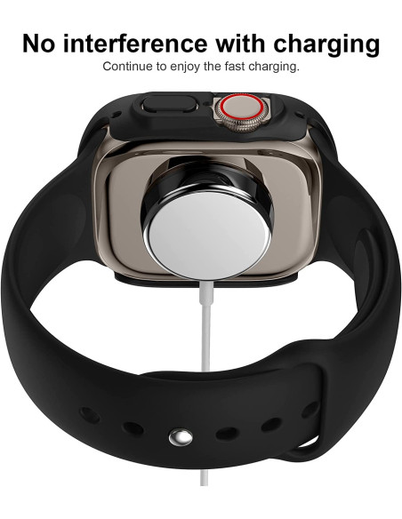 Apple Watch Ultra 1/2 (49mm) Stöttåligt Skal 9H Härdat Glas 2in1
