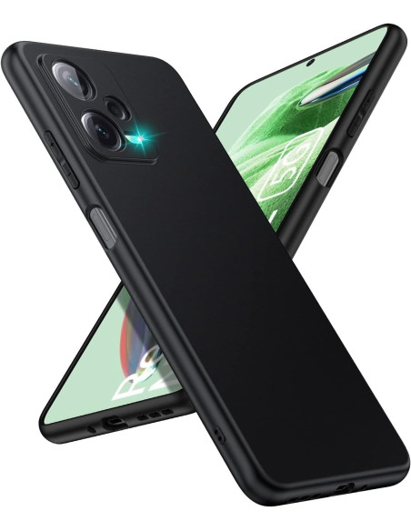 Xiaomi Redmi Note 12 5G Gummibelagd Mattsvart Silikon Skal