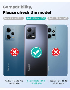 Xiaomi Redmi Note 12 Pro 5G Gummibelagd Mattsvart Silikon Skal 2