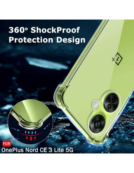 OnePlus Nord CE 3 Lite 5G Stöttåligt Skal med Förstärkta Hörn