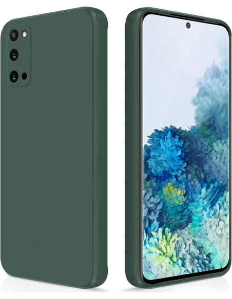 Samsung S20 Gummibelagd Mattgrönt Skal Kameraskydd Liquid - Grön