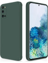 Samsung S20 Gummibelagd Mattgrönt Skal Kameraskydd Liquid - Grön