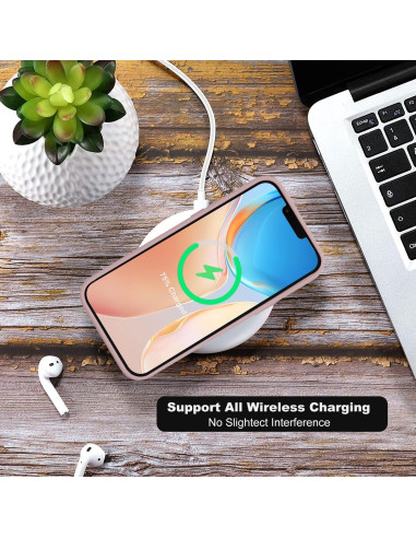 iPhone X / XS Gummibelagd Mattrosa Skal Kameraskydd Liquid - Rosa
