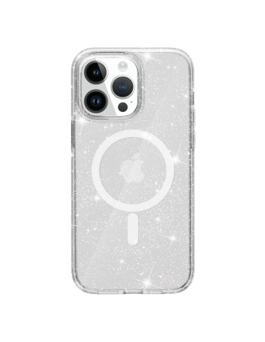 Glittrigt MagSafe Skal iPhone 15 - Transparent