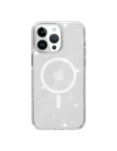 Glittrigt MagSafe Skal iPhone 15 - Transparent