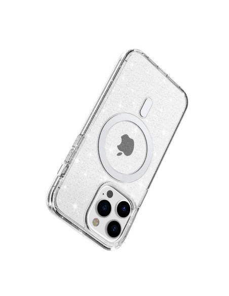 Glittrigt MagSafe Skal iPhone 15 Pro Max - Transparent