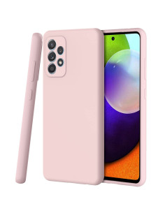 Samsung A53 5G Gummibelagd Mattrosa Skal Kameraskydd Liquid - Rosa