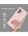 Samsung A53 5G Gummibelagd Mattrosa Skal Kameraskydd Liquid - Rosa