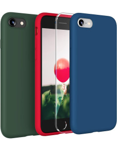 3in1 Gummibelagt Stilrent Skal iPhone 7 Plus / 8 Plus - Blå