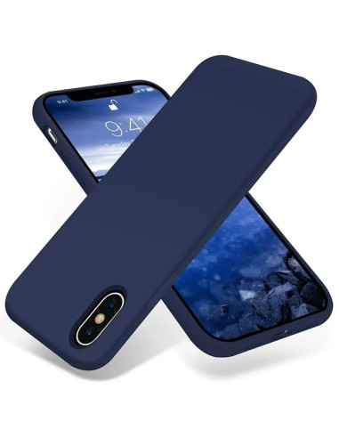 3in1 Gummibelagt Stilrent Skal iPhone X / XS - Blå