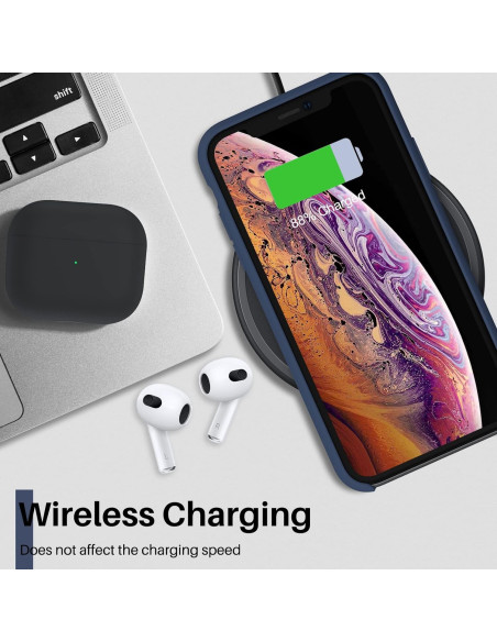 3in1 Gummibelagt Stilrent Skal iPhone X / XS - Blå