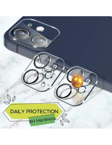 3in1 Gummibelagt Stilrent Skal iPhone 12 Mini - Svart