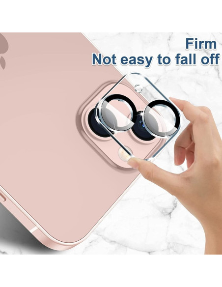 3in1 Gummibelagt Stilrent Skal iPhone 15 - Röd