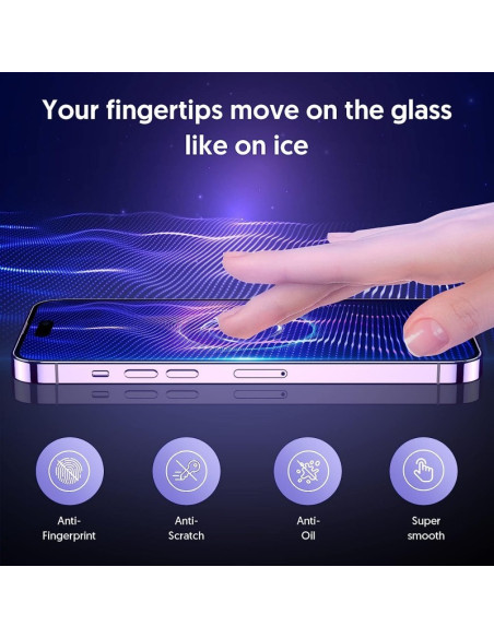 3in1 Gummibelagt Stilrent Skal iPhone 15 - Svart