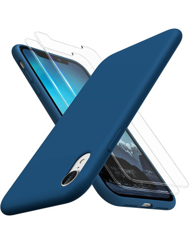 3in1 Gummibelagt Stilrent Skal iPhone XR - Blå
