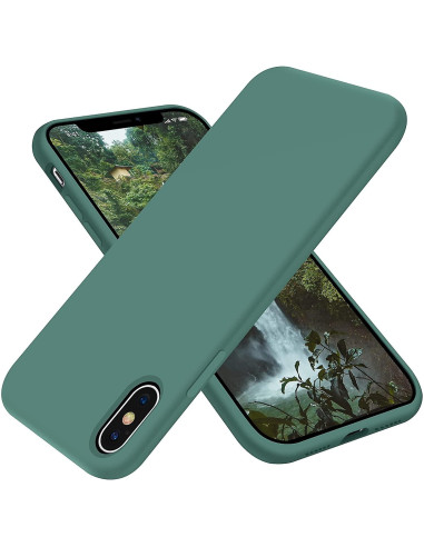 Gummibelagt Stöttåligt Skal iPhone X / XS - Grön