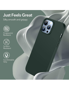 Gummibelagt Stöttåligt Skal iPhone 13 Pro - Grön
