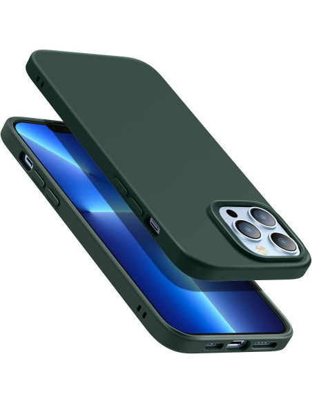 Gummibelagt Stöttåligt Skal iPhone 14 Pro Max - Grön