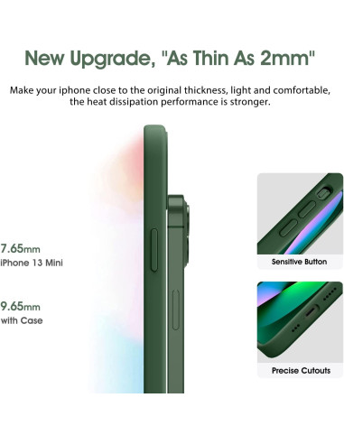 Gummibelagt Stöttåligt Skal iPhone 14 Pro Max - Grön