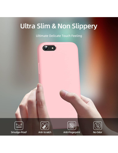 Gummibelagt Stöttåligt Skal iPhone 7 / 8 / SE2 / SE3 - Rosa