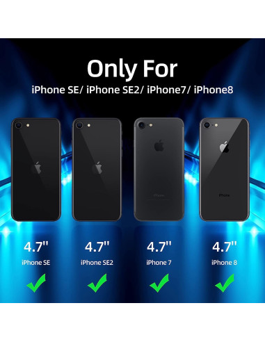 Gummibelagt Stöttåligt Skal iPhone 7 / 8 / SE2 / SE3 - Rosa