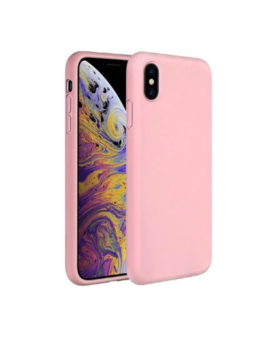 Gummibelagt Stöttåligt Skal iPhone X / XS - Rosa