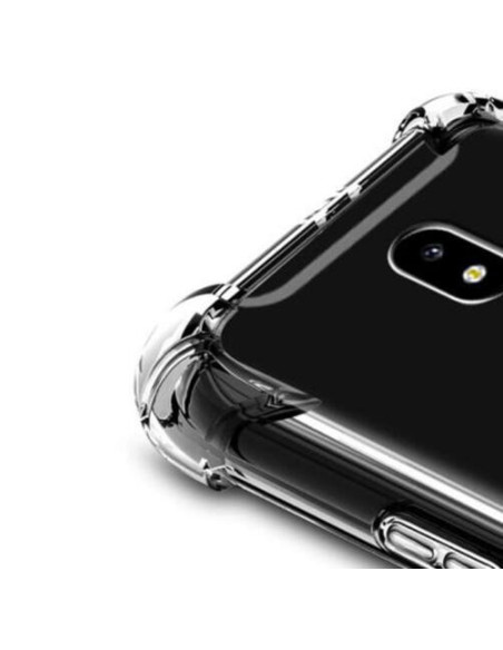Närbild av Samsung J5 2017 stöttåligt skal med förstärkta hörn, fokus på hörnen