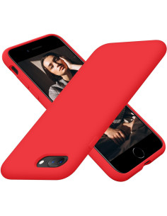 Gummibelagt Stöttåligt Skal iPhone 7 Plus / 8 Plus - Röd