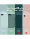 Gummibelagt Stöttåligt Skal iPhone 7 Plus / 8 Plus - Röd
