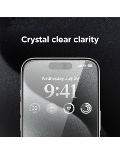 iPhone 15 Plus Privacy Härdat glas 0.26mm 2.5D 9H