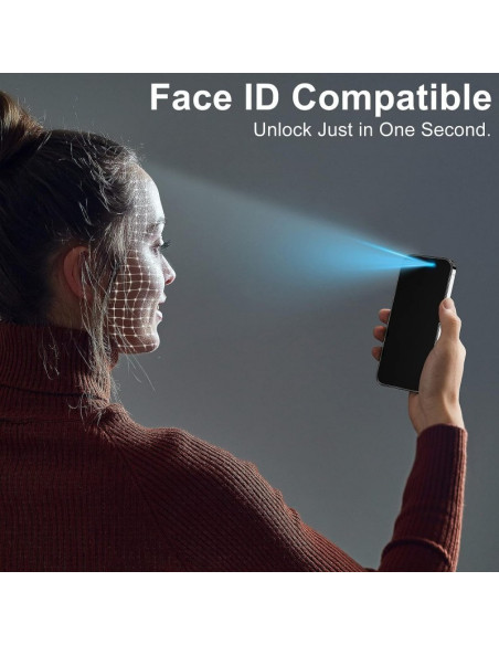 2-PACK iPhone 15 Pro Privacy Härdat glas 0.26mm 2.5D 9H
