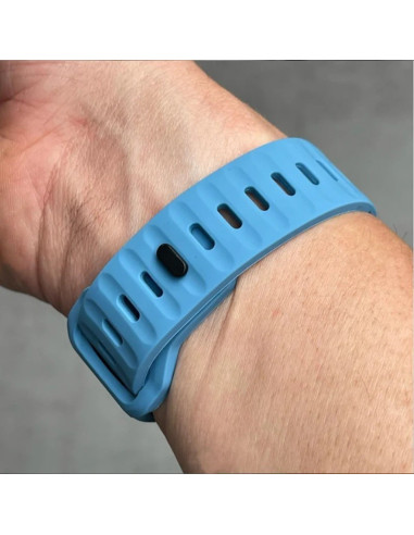 Apple Watch 38/40/41mm Slitstarkt Armband Titan's Grip - Ljusgrå