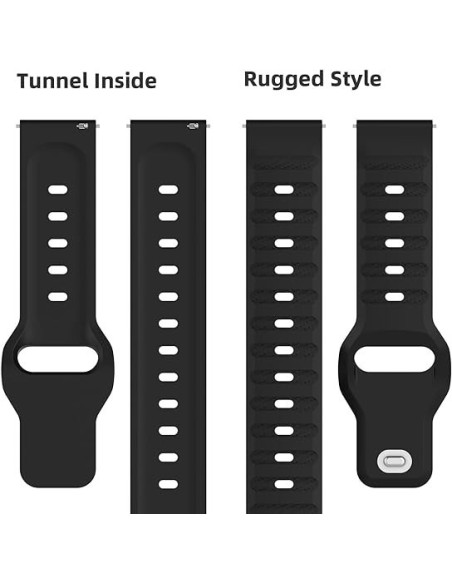 Rosa Titan's Grip 22mm armband med ventilationshål och fäste, sett ovanifrån